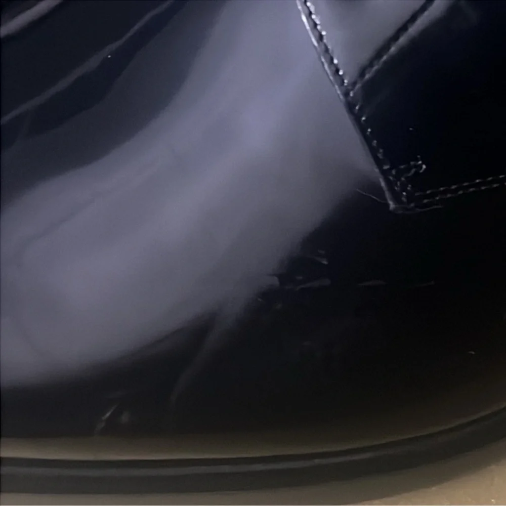 New authentic Saint Laurent luxury designer patent leather dress shoes 11.5 - Picture 13 of 17